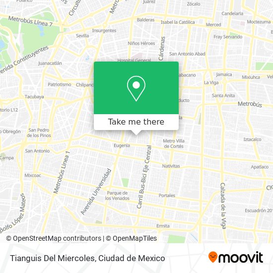 Tianguis Del Miercoles map