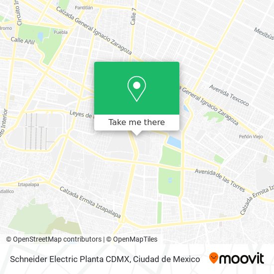 Schneider Electric Planta CDMX map