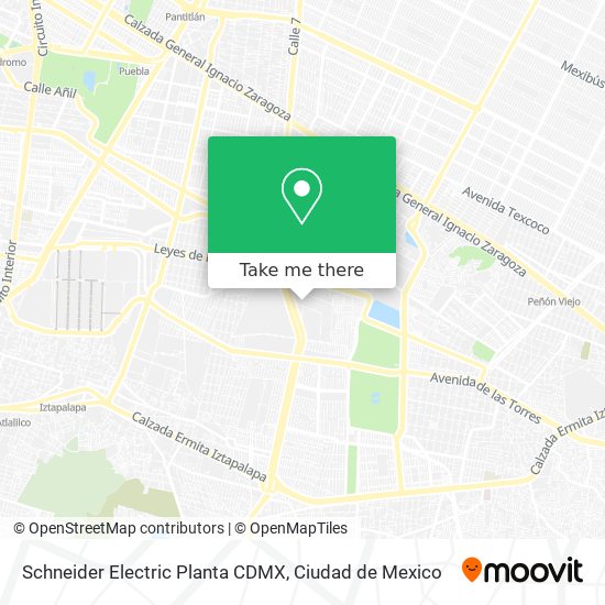 Mapa de Schneider Electric Planta CDMX