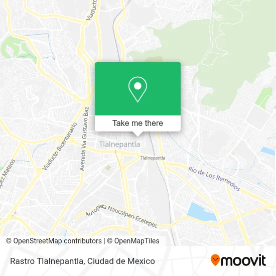 Rastro Tlalnepantla map