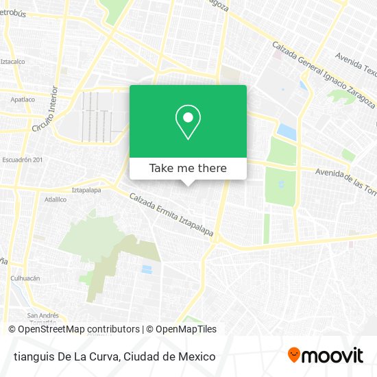 Mapa de tianguis De La Curva