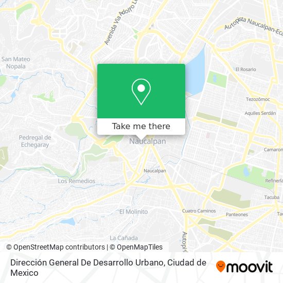 Dirección General De Desarrollo Urbano map