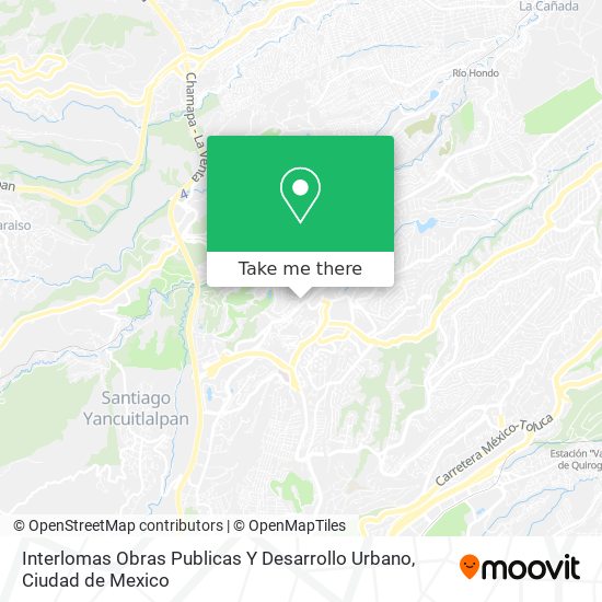 Interlomas Obras Publicas Y Desarrollo Urbano map