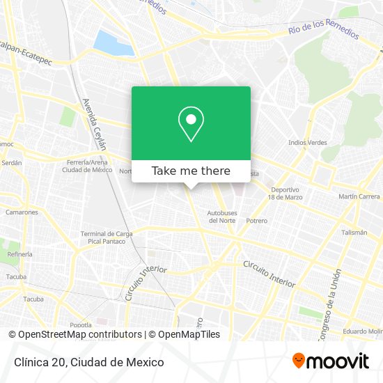 Mapa de Clínica 20