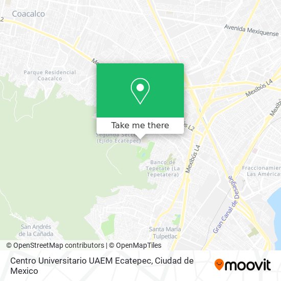 Centro Universitario UAEM Ecatepec map