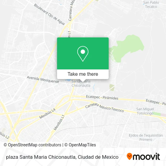plaza Santa Maria Chiconautla map