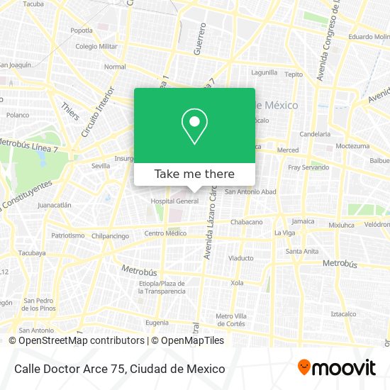 Calle Doctor Arce 75 map