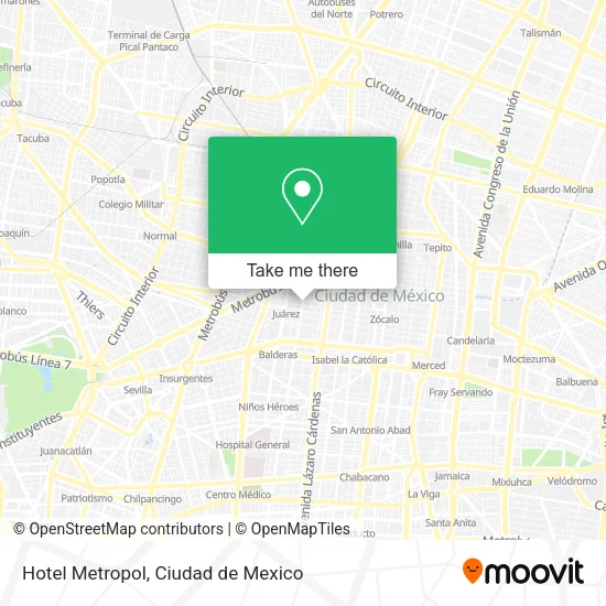 Hotel Metropol map