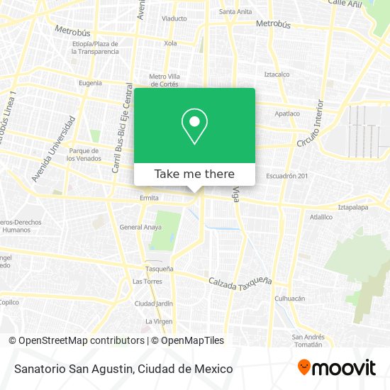 Sanatorio San Agustin map