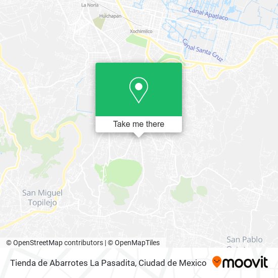 Mapa de Tienda de Abarrotes La Pasadita