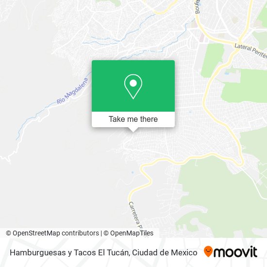 Hamburguesas y Tacos El Tucán map