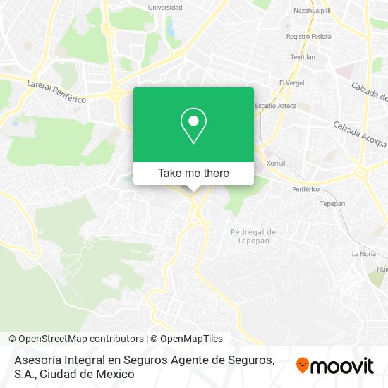 Asesoría Integral en Seguros Agente de Seguros, S.A. map