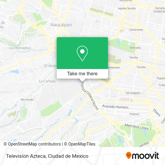 Television Azteca map