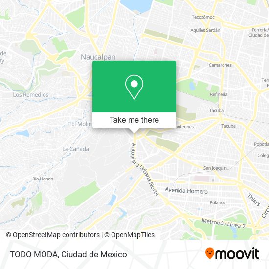 TODO MODA map