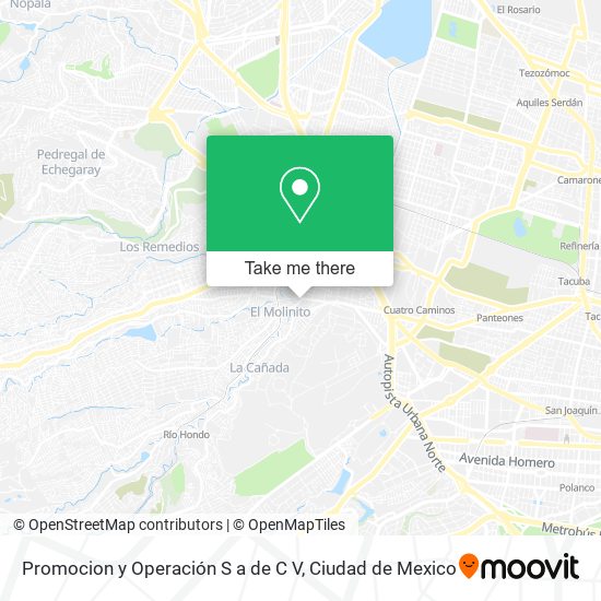 Mapa de Promocion y Operación S a de C V