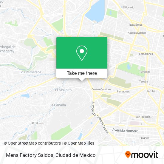 Mens Factory Saldos map