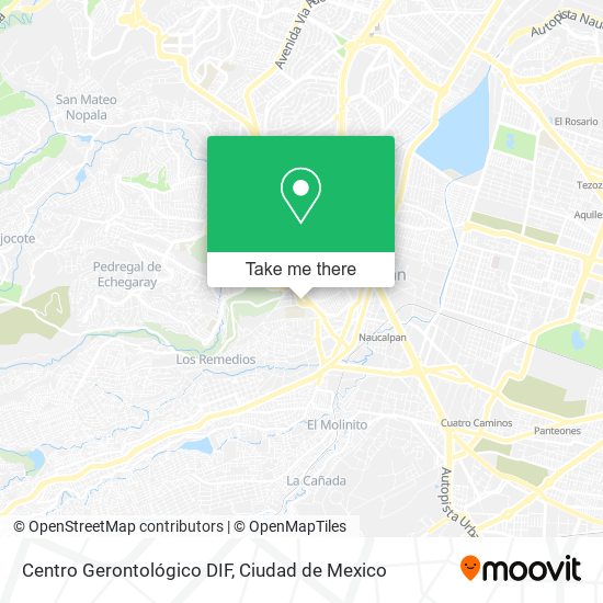 Mapa de Centro Gerontológico DIF