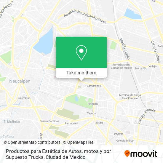 Productos para Estética de Autos, motos y por Supuesto Trucks map