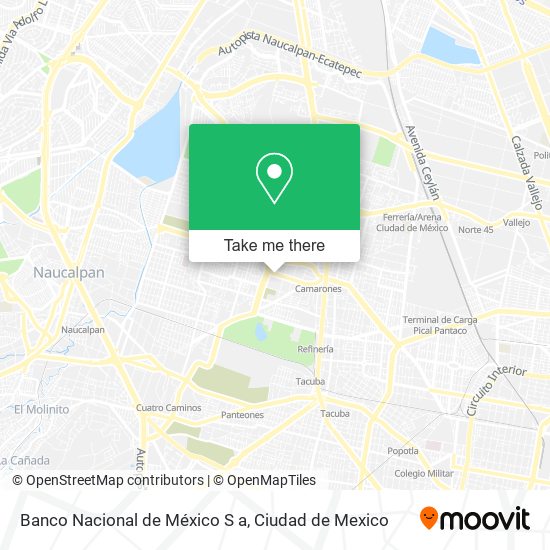 Banco Nacional de México S a map