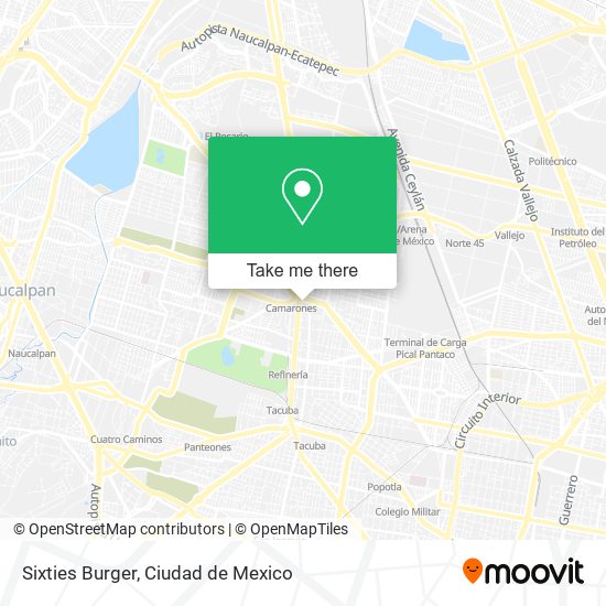 Mapa de Sixties Burger