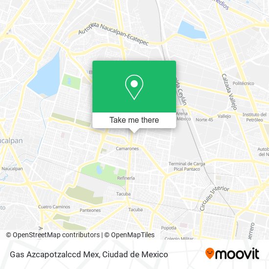 Mapa de Gas Azcapotzalccd Mex
