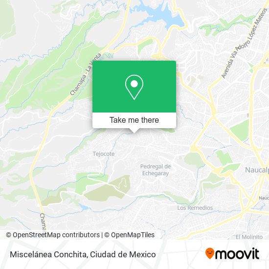 Mapa de Miscelánea Conchita