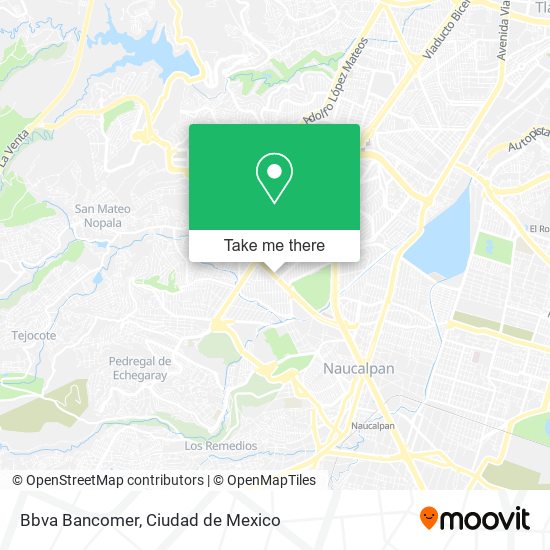 Bbva Bancomer map
