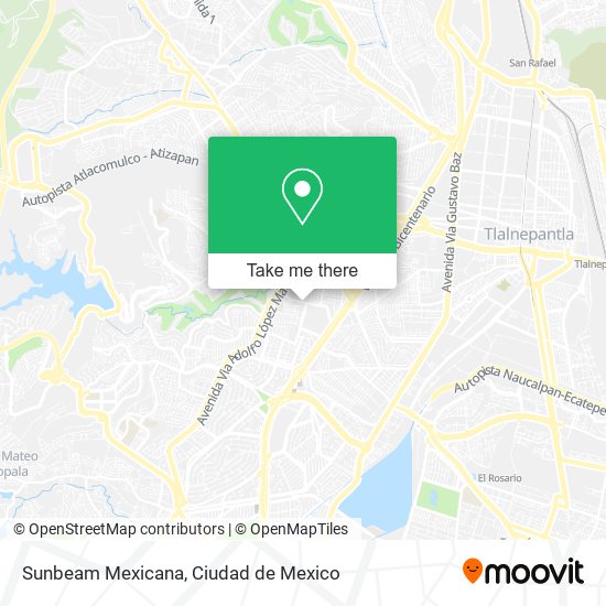 Sunbeam Mexicana map