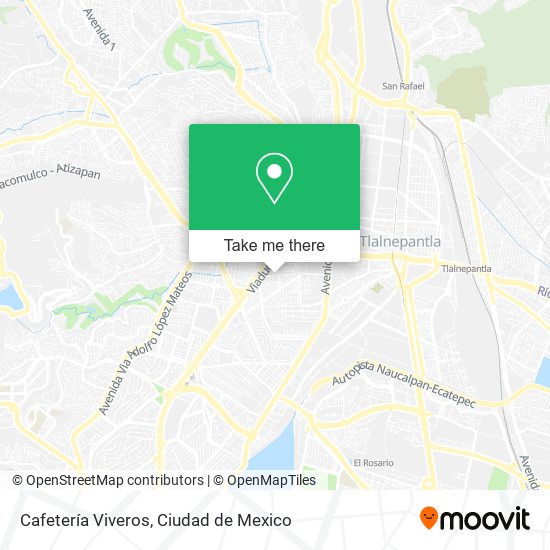 Mapa de Cafetería Viveros