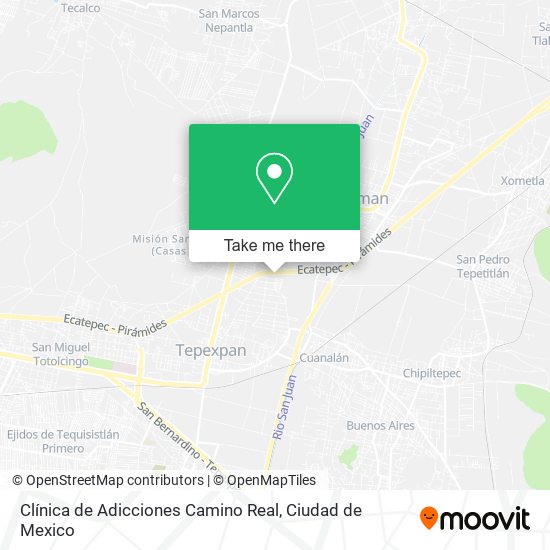 Clínica de Adicciones Camino Real map