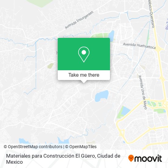 Mapa de Materiales para Construcción El Güero