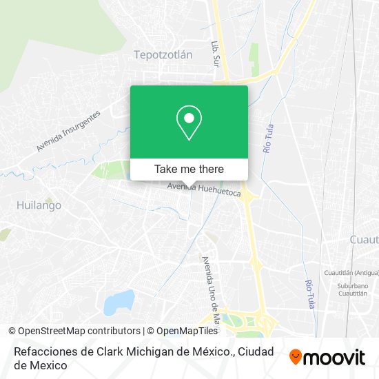 Mapa de Refacciones de Clark Michigan de México.