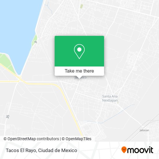Mapa de Tacos El Rayo