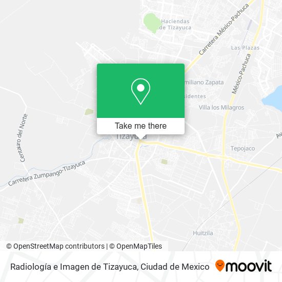Mapa de Radiología e Imagen de Tizayuca