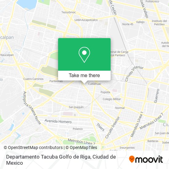 Departamento Tacuba Golfo de Riga map