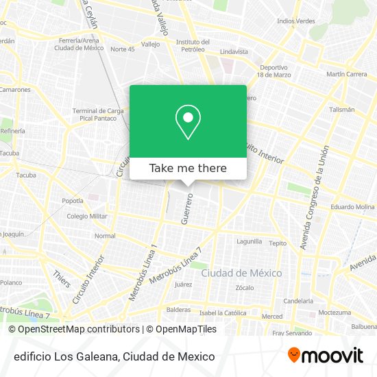 edificio Los Galeana map