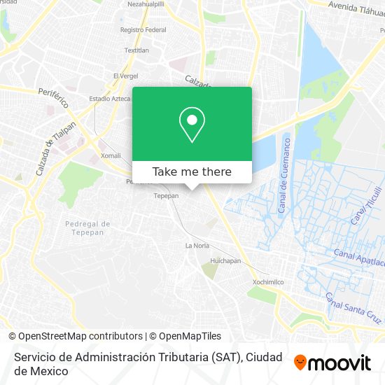 Mapa de Servicio de Administración Tributaria (SAT)