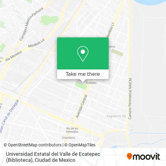 Universidad Estatal del Valle de Ecatepec (Biblioteca) map