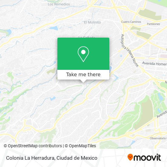 Colonia La Herradura map