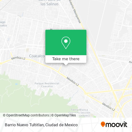 Barrio Nuevo Tultitlan map