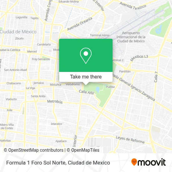 Formula 1 Foro Sol Norte map