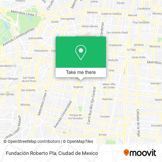 Fundación Roberto Pla map