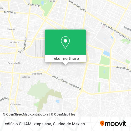 edificio G UAM Iztapalapa map