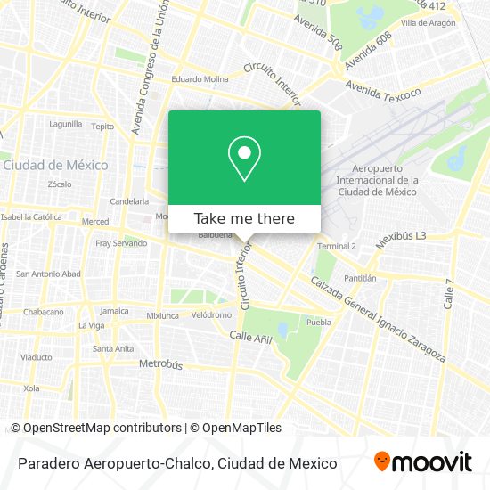 Paradero Aeropuerto-Chalco map