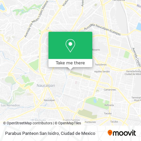 Parabus Panteon San Isidro map