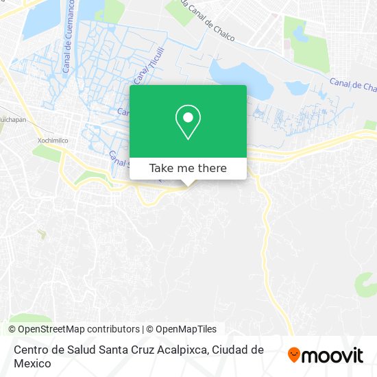 Mapa de Centro de Salud Santa Cruz Acalpixca