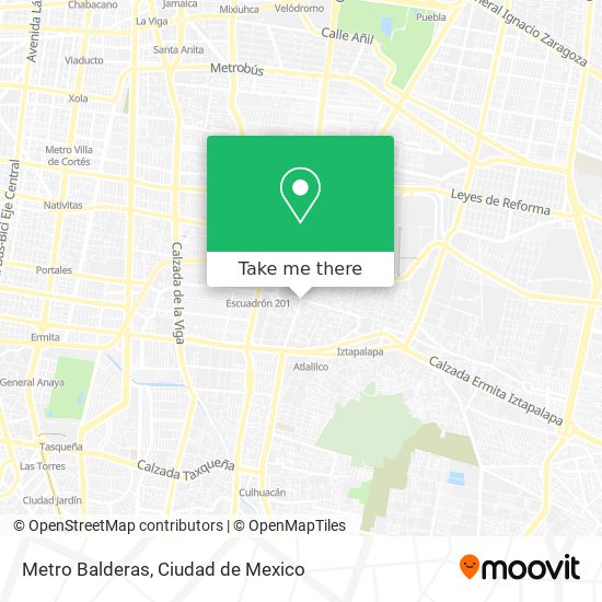 Metro Balderas map