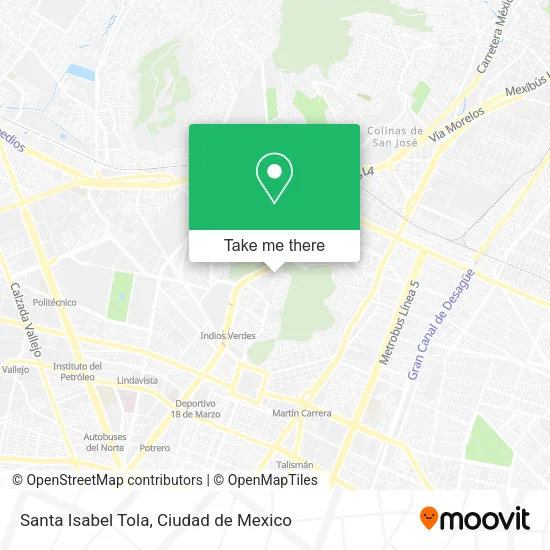 Santa Isabel Tola map