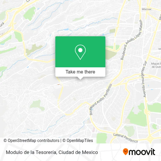 Modulo de la Tesorería map