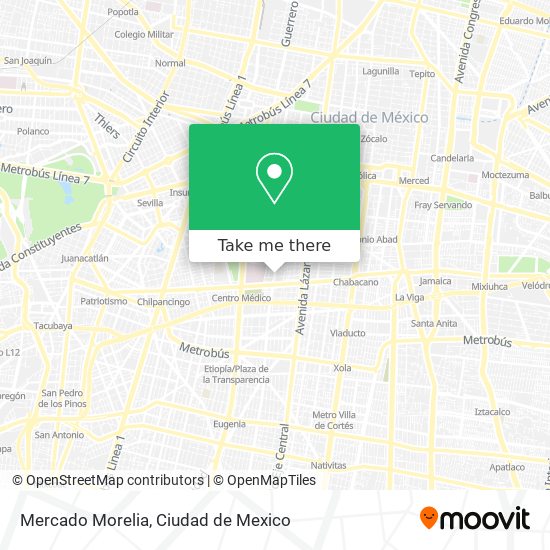 Mercado Morelia map